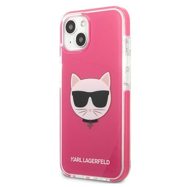 Etui KARL LAGERFELD Apple iPhone 13 Choupette Head Fuksja Różowy Hardcase