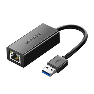 Adapter sieciowy Ugreen CR111 USB 3.0 do RJ45, Gigabit Ethernet (czarny)