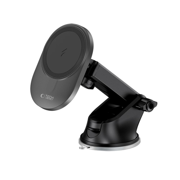 UCHWYT TECH-PROTECT MM15W-V1 MAGNETIC MAGSAFE DASHBOARD & VENT CAR MOUNT WIRELESS CHARGER 15W BLACK