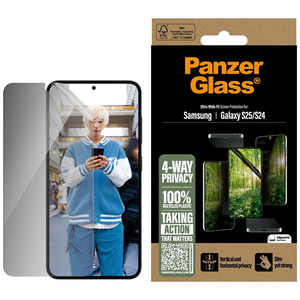 Szkło prywatyzujące PanzerGlass Eco       Matrix Ultra-Wide Fit do Samsung Galaxy S25