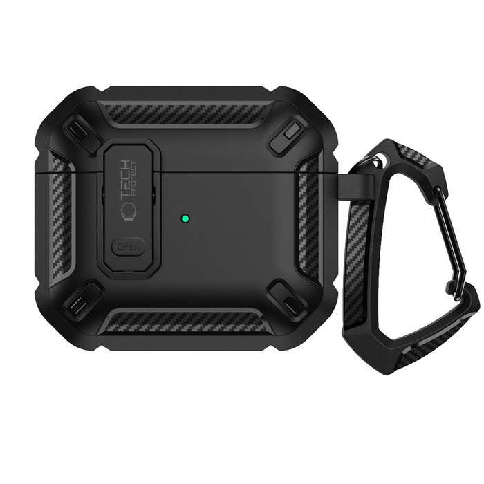 Etui Tech-protect X-carbo Apple Airpods Pro 1 / 2 Black Case