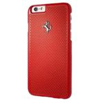 Etui FERRARI Apple iPhone 6 6S Perforated Aluminium Czerwony Case