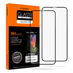 Szkło Hartowane SPIGEN iPhone 11 Pro X / Xs Glass Fc 2-pack Black