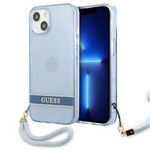 Etui GUESS Apple iPhone 13 Mini Translucent Stap Niebieski Hardcase