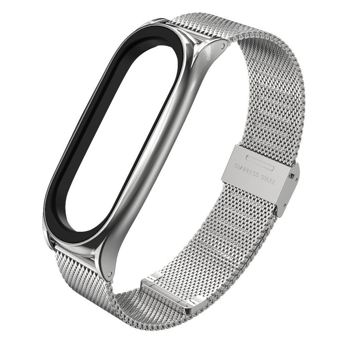 Bransoleta TECH-PROTECT Milaneseband Xiaomi Mi Band 5 Silver Srebrna