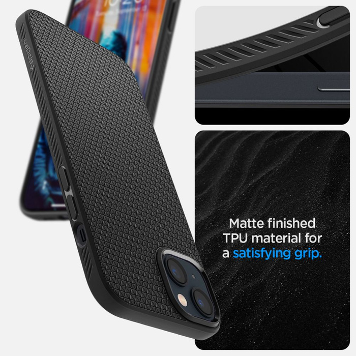 Etui iPhone 14 Spigen Liquid Air Matte Black Case