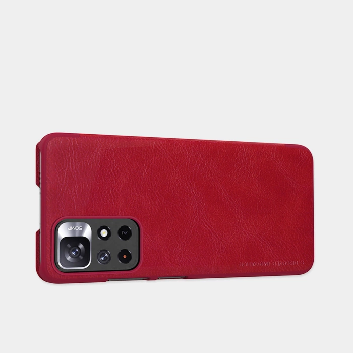 Etui z klapką Nillkin Qin Case do Xiaomi Redmi Note 11T 5G / 11S 5G / 11 5G (China) / Poco M4 Pro 5G - czarne