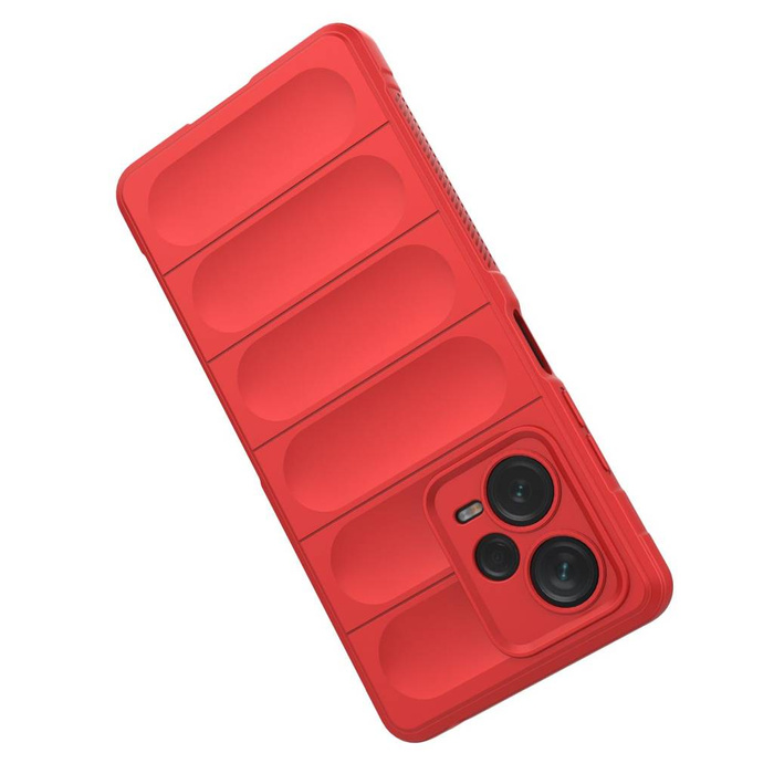 Etui Magic Shield Case etui do Xiaomi Redmi Note 12 Pro+ elastyczny pancerny pokrowiec czerwone Case