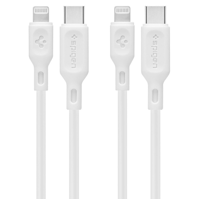 SPIGEN DURASYNC MFI LIGHTING CABLE 2-PACK 100CM WHITE