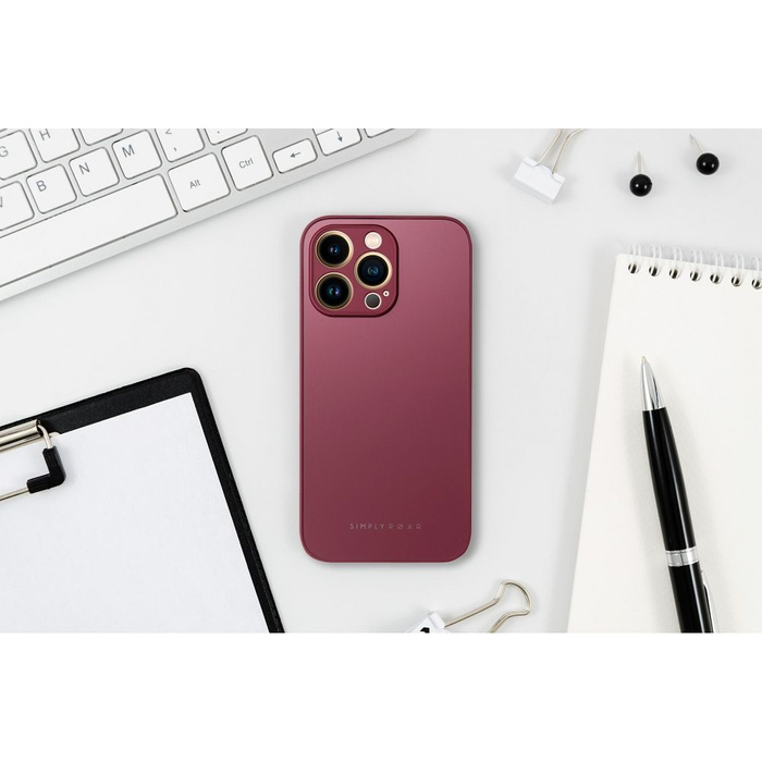 ROAR futerał MATTE GLASS do IPHONE XR bordowy