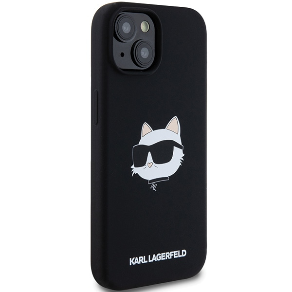 Etui Karl Lagerfeld KLHMP15SSCHPPLK iPhone 15 / 14 / 13 6.1" czarny/black hardcase Silicone Choupette Head MagSafe