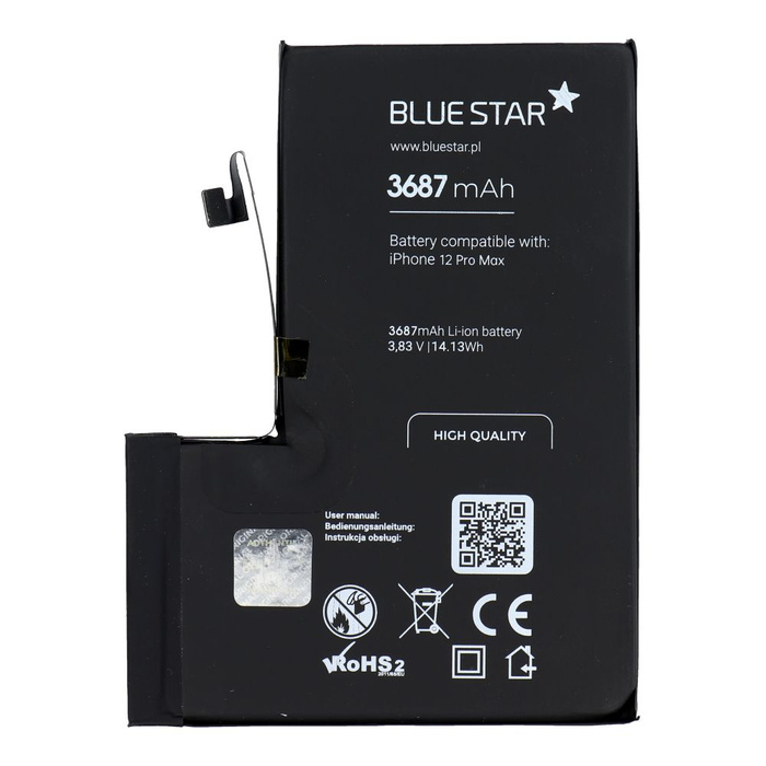 BLUE STAR HQ bateria do IPHONE 12 Pro Max 3687 mAh