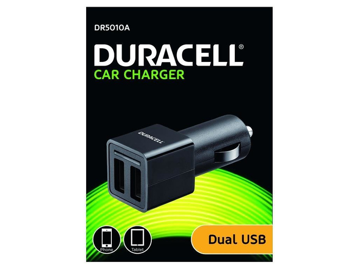 Ładowarka Samochodowa USB Samsung Galaxy S7 S8 S9 S10 Duracell 2x2.4A