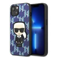 Etui Karl Lagerfeld Klhcp13mpmnikbl iPhone 13 6,1" Hardcase Niebieski/blue Monogram Ikonik Patch Case