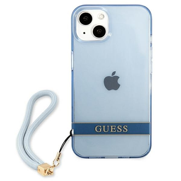 Etui GUESS Apple iPhone 13 Mini Translucent Stap Niebieski Hardcase