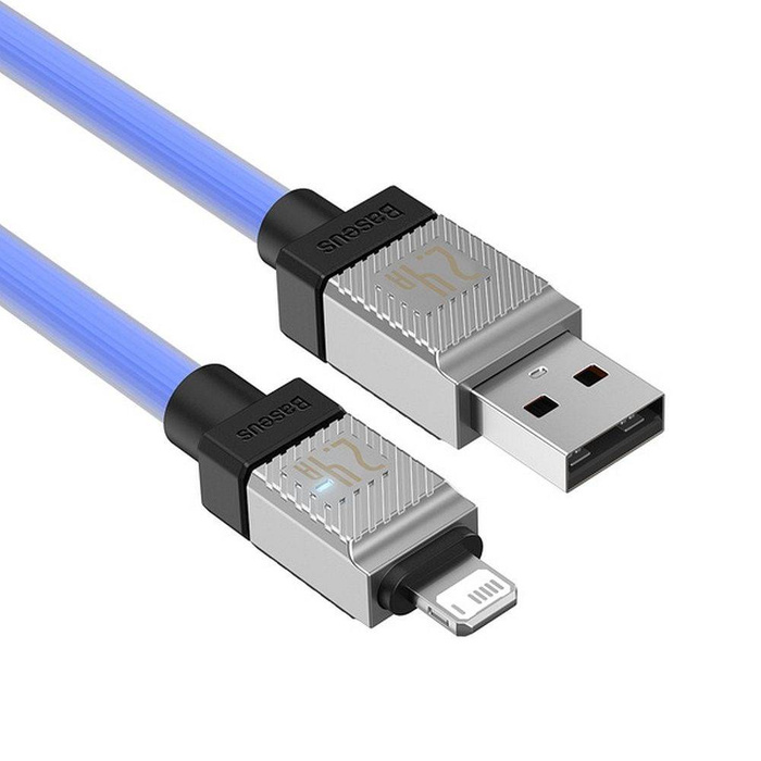 BASEUS kabel USB do Apple Lightning 8-pin CoolPlay 2,4A 2m niebieski CAKW000503