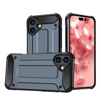 Etui Hybrid Armor pancerne na iPhone 16 Plus - niebieskie