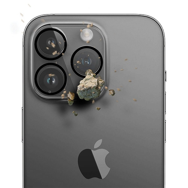 3MK Lens Pro Full Cover iPhone 13 Pro / 13 Pro Max Szkło hartowane na obiektyw aparatu z ramką montażową 1szt