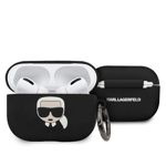 Etui KARL LAGERFELD Apple AirPods Pro Silicone Ikonik Czarny Case