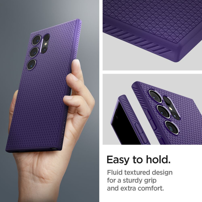 Etui Spigen Liquid Air Samsung Galaxy S24 Ultra Deep Purple Case