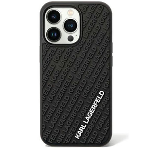 Etui Karl Lagerfeld KLHCN613DMKRLK iPhone 11 / Xr 6.1" czarny/black hardcase 3D Rubber Multi Logo Case