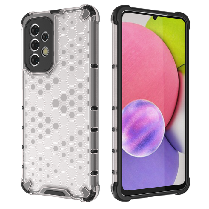 Etui Honeycomb etui pancerny pokrowiec z żelową ramką Samsung Galaxy A33 5G czarny