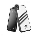 Etui Adidas Moulded Case PU iPhone XR biało-czarny/white-black 32808