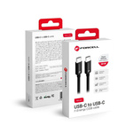 FORCELL F-ENERGY C338 kabel Typ C do Typ C PD QC4.0 3A 60W 1 m czarny