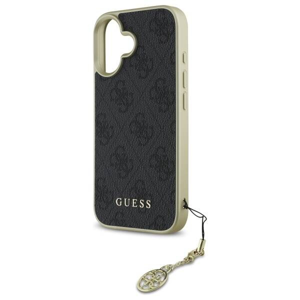 Etui Guess iPhone 16 Plus czarny/black hardcase 4G Charms Collection