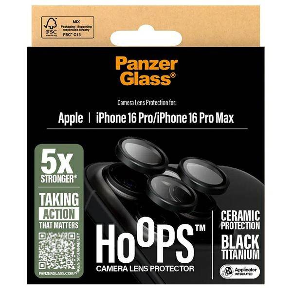 PanzerGlass Hoops Ceramic Lens Protector iPhone 16 Pro 6.3" / 16 Pro Max 6.9" 1282