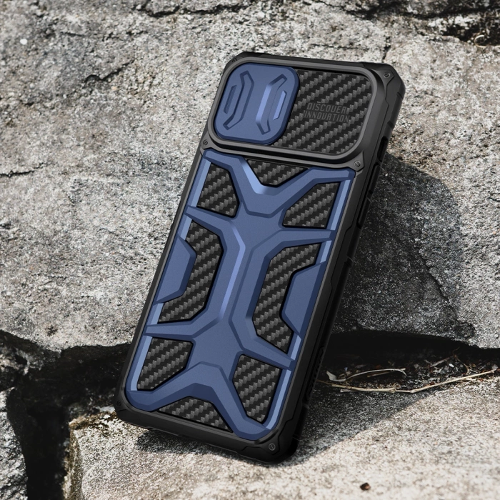 Nillkin Adventurer Case etui do iPhone 13 Pro Max pancerny pokrowiec z osłoną na aparat czerwony