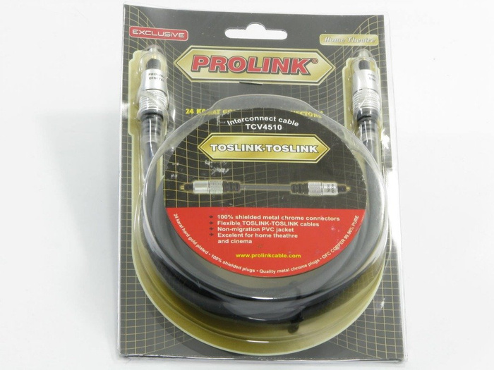 Kabel PROLINK Optyczny Toslink 1,8m TCV4510