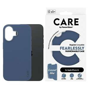 Etui CARE by PanzerGlass Fashion Case iPhone 16 6.1" niebieski/blue MagSafe 1381