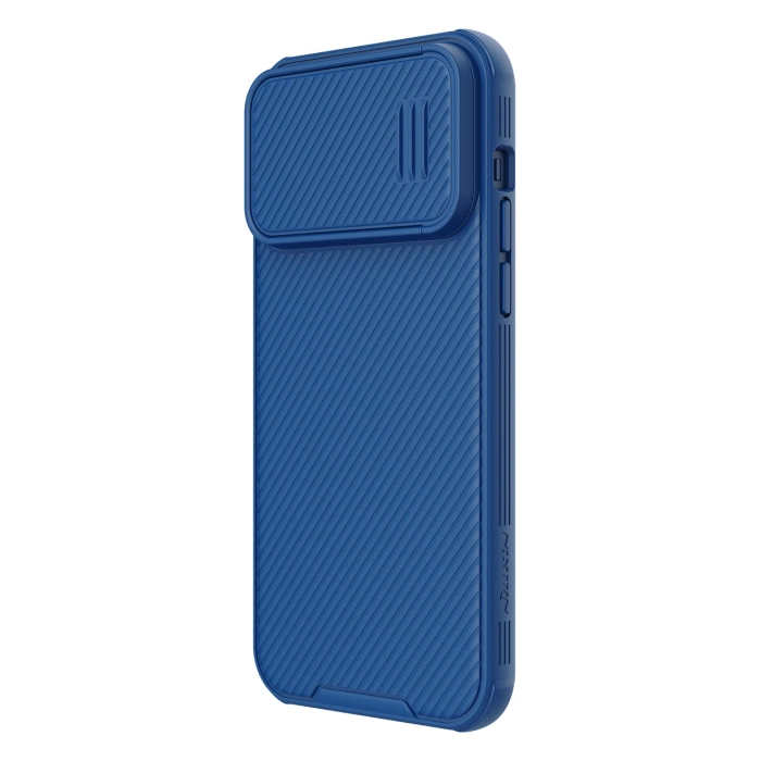 Nillkin CamShield S Case etui iPhone 14 Pro Max pancerny pokrowiec osłona na aparat niebieskie