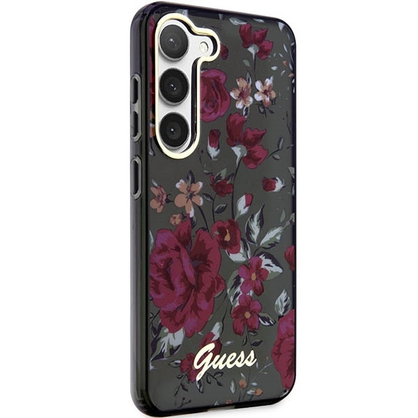 Etui Guess Guhcs23shcfwsa S23 S911 Zielony/kaki Hardcase Flower Collection Case