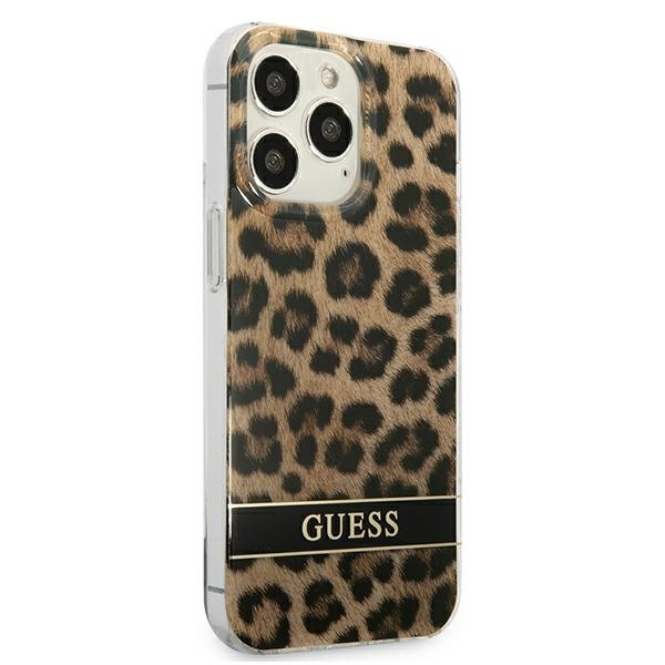 Etui GUESS Apple iPhone 13 13 Pro Leopard Brązowy Hardcase