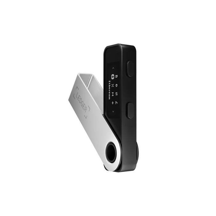 Ledger Nano S Plus Matte Black Crypto Hardware Wallet + 20 USD Bitcoin voucher