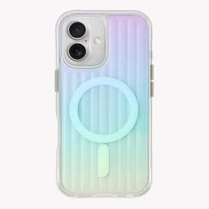 UNIQ etui Coehl Linear iPhone 16 6.1" Magnetic Charging opal/iridescent