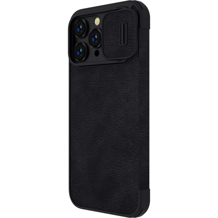 Etui skórzane Nillkin Qin Pro Leather Case do iPhone 14 Pro (czarne)