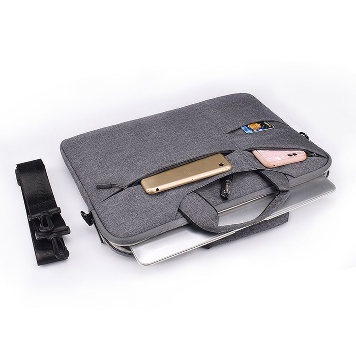 Etui TECH-PROTECT Pocketbag Laptop 14 Dark Grey Szare Case