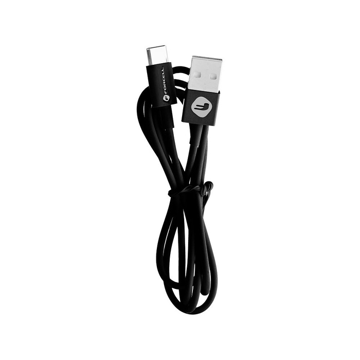 FORCELL C319 kabel USB A do Typ C 2,1A TUBA 1 m czarny