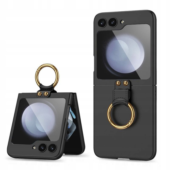 Etui Tech-protect Icon Ring Galaxy Z Flip 5 Black Case