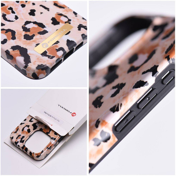 FORCELL F-PROTECT Mirage futerał kompatybilny z MagSafe do IPHONE 15 Pro Max wild panther