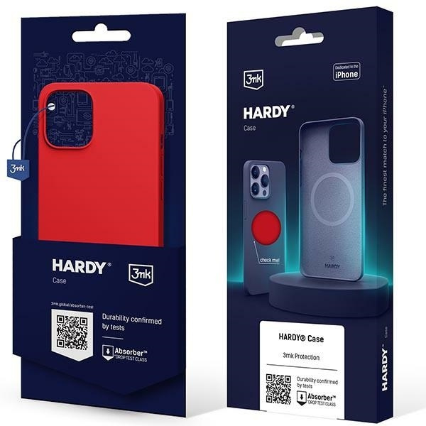 Etui 3MK Hardy Case iPhone 13 6,1" czerwony/red MagSafe