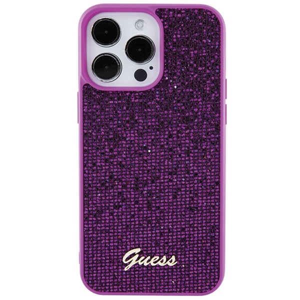 Etui Guess GUHCP15XPMSDGSF iPhone 15 Pro Max 6.7" fuksja/fuschia hardcase Disco Metal Script Case