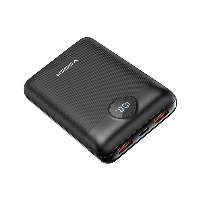 VEGER powerbank 20000 mAh PD QC3.0 2A 22,5W S20 (W2053) czarny