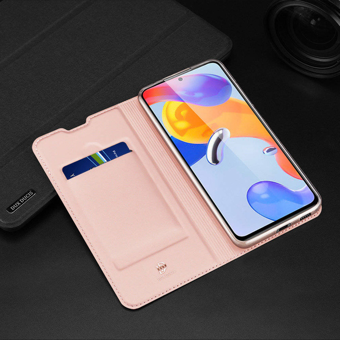 Dux Ducis Skin Pro kabura etui pokrowiec z klapką Xiaomi Redmi Note 11 Pro+ 5G / 11 Pro 5G / 11 Pro niebieski