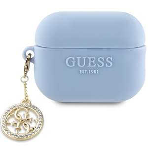 Etui Guess GUAP23DSLGHDB AirPods Pro 2 cover niebieski/blue 3D Rubber 4G Diamond Charm Case