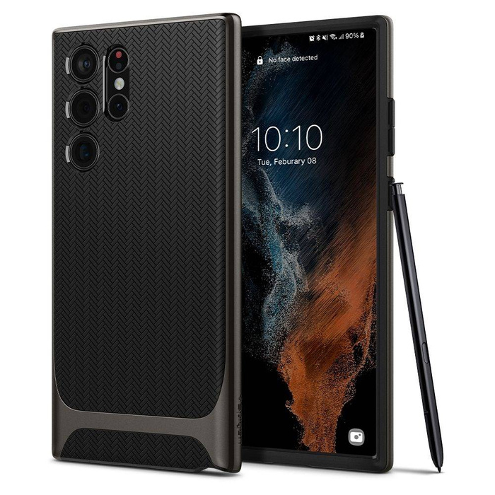 ETUI Spigen S22 ULTRA Neo Hybrid Gunmetal Czarny Case