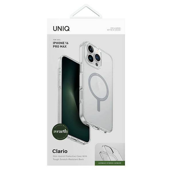 Etui UNIQ Clario iPhone 16 Pro Max 6.9" Magclick Charging przeźroczysty/lucent clear